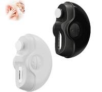 Sciasi Electric Nail Clipper,2 in 1 Electric Polishing Automatic Nail Clippers,Electric Nail Trimmer with 2 Adjustable Speeds for Children, Adults, and Elderly (white&black)