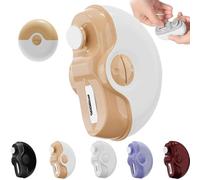 Sciasi Electric Nail Clipper, Currymessi 2 in 1 Electric Polishing Automatic Nail Clippers, 2 Speed, Usb Rechargeable Cordless Electric Nail File Kit, Nail Trimmer for Seniors, Kids, Adults (Yellow)