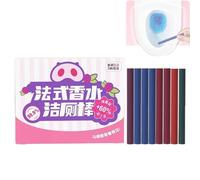 Sciasi Toilet Cleaning Sticks, 8Pcs Cleaning Perfume Stick, Multi-Functional Concentrated Long-Lasting Clean Agent Tablets Block, Deodorizing Freshnes (1)