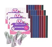 Sciasi Toilet Cleaning Sticks, Multi-functional Concentrated Toilet Cleaning Sticks, Bowl Sticks Drop in Tank, Bowl Drop Ins, Multi-functional for Bathroom (3-PCS)