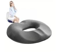 Sciatica Pillow for Sitting, Pressure Relief Cushion Premium Memory Foam Washable, Car Cushions for Sciatica for Tailbone Pain,Back Pain Relief,Gray