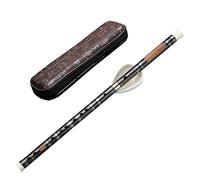 SciAza flauta dulce flauta escolar flauto dolcePífano antiguo hecho a mano de dos secciones y un solo inserto con cinco tonos de instrumentos de viento(Color:D)