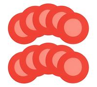 Scicalife 10 Unids Estetoscopio Piezas de Repuesto Estetoscopio Piezas de Repuesto de Silicona Estetoscopio Cabeza Protector Cubierta Estetoscopio Accesorios Kit (Rojo)