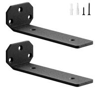 scicent 2 Piezas Escuadras Metalicas para Estanterias, Soporte Baldas Pared Alta Resistencia, 5mm Soporte Estanteria Pared Reforzado, Incluye Tornillos para Montaje Seguro (15 cm)
