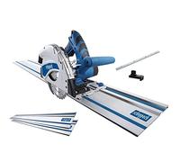 Scie plongeante SCHEPPACH 1200W - 160 mm - PL55 Livree avec 2 rails de 700 mm, un connecteur de rail et un anti-basculement