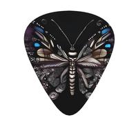 Science Butterfly - Juego de 12 púas para guitarra, incluye 3 grosores de púas para guitarras acústicas, ukeleles y más.