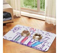Science Chemistry Lab,Waterproof Pet Feeding Mat,PU Leather Placemats for Cat Dog Water Bowl,Food Mats,40x60cm