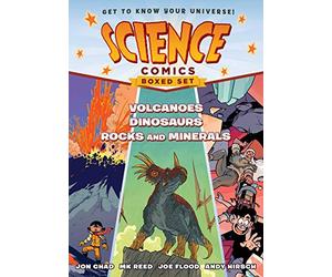 Science Comics Boxed Set: Volcanoes, Dinosaurs, and Rocks and Minerals: 1