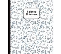 Science Composition Notebook: Fun Biology Themed Writing Journal with Cells & Microbes found under a Telescope. Use for STEM, School, Work, Home, Lab, ... Blank Lined Pages, 7.5 x 9.25 inches