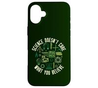 Science DoDon't Care What You Believe Diseño Envejecido Carcasa para iPhone 16 Plus