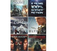 Science Fiction / Chappie - 2012 - Elysium - Terminator : Renaissance - World Invasion : Battle Los Angeles / COFFRET 5 DVD