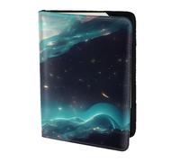 Science Fiction Stars - Soporte para pasaporte de 5.5 pulgadas, piel auténtica, unisex, soporte plegable para pasaporte