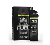 Science in Sport BETA Fuel + Gel Energético con Electrolitos - Frambuesa & Limón | 40 g de carbohidratos de doble fuente con 200 mg de sodio - ideal para la resistencia y la hidratación (Pack de 6)