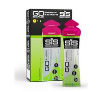 Science in Sport GO Gel + Electrolitos, Frambuesa, 6 x 60ml | Apoyo Energético con Sodio, Potasio y Magnesio Añadidos, 22 g de Carbohidratos por Sobre