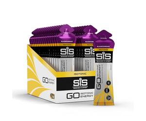 Science in Sport GO Isotonic Energy Gel 30x60ml Grosella negra, Vegano - Formulación isotónica con 22g de carbohidratos, Buen aporte de energía, Alternativa ideal a las bebidas isotónicas