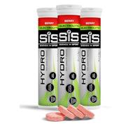 Science in Sport Hydro Electrolitos, Frutos del Bosque, 3 x 20 Comprimidos | 4 Electrolitos y Vitaminas B, Hidratación Sin Azúcar, Fórmula Vegana