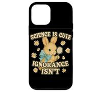 Science Is Cute Ignorance Isn'T Funny Rabbit Retro Design Carcasa para iPhone 12 Mini