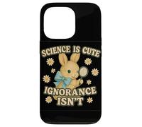 Science Is Cute Ignorance Isn'T Funny Rabbit Retro Design Carcasa para iPhone 13 Pro
