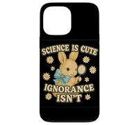 Science Is Cute Ignorance Isn'T Funny Rabbit Retro Design Carcasa para iPhone 13 Pro MAX