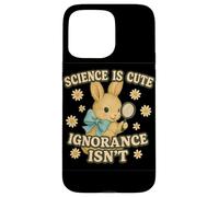Science Is Cute Ignorance Isn'T Funny Rabbit Retro Design Carcasa para iPhone 15 Pro MAX