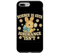 Science Is Cute Ignorance Isn'T Funny Rabbit Retro Design Carcasa para iPhone 7 Plus/8 Plus