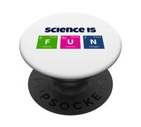 Science Is Fun School Novelty Graphic Tees & Cool Designs PopSockets PopGrip Adhesivo
