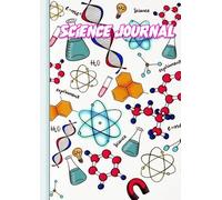 Science Journal For School and College Students in A4 Size , 132 Pages: A Lab-Inspired Science Plain Paper Note with Instrumental Watermark Design