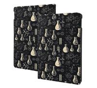 Science Lab Doodle Pattern A Print - Funda compatible con iPad Air de 3ª generación, fundas para tabletas compatibles con iPad Pro de 10.5 pulgadas, encendido y apagado automático, soporte tipo libro