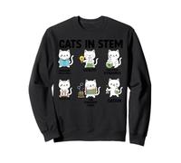 Science Meme Cats In Stem Scientist Nerd Sudadera