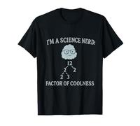 Science Nerd Factor of Coolness Gráfico Stem Camiseta