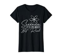 Science Nerd Teacher Pro Científico Camiseta gráfica económica, Mujer, Negro, L