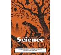 Science Notes: 96 Page Student Book of alternating Full Page Lined and Half Grid/Half Lined Pages (Orange)