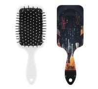 Science Party - Peine de masaje para hombres y mujeres, cepillo de pelo largo, corto, fino, rizado, recto u ondulado, peine con cojín de aire con asa, regalo para mujeres