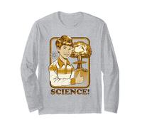 Science Sarcastic Retro Vintage Funny Adult Humor Manga Larga