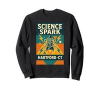 Science Spark Rocket Camisa Retro STEM Hartford Festival CT Sudadera