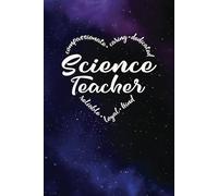Science Teacher Appreciation Gifts - a Blank Lined Journal with Heart Words, Great for Showing Your Gratitude: Purple and Blue Universe design