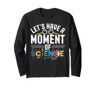 Science Teacher Back to School Classroom STEM Education Tee Manga Larga
