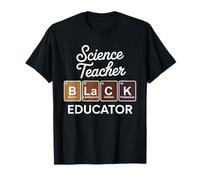 Science Teacher Black Educator Tabla Periódica Química Camiseta