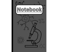 Science themed Notebook: 6x9in / 100pages with lines / kids, teens and adults school class. Great for gifts.
