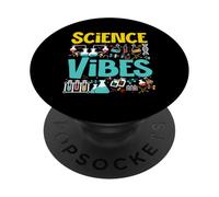 Science Vibes Cool Científico Biología Profesor de Química PopSockets PopGrip Adhesivo