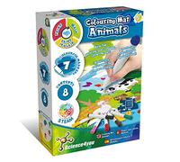 Science4you Alfombra de Colorear con Animales para Niños 3+ Años - Colorea los Animales con 7 Rotuladores de Colores, Lavables con Agua, Kit de Manualidades y Juego Educativos para Niños 3+ Años