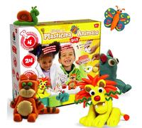 Science4you Fabrica de Plastilina Animales - Kit de Plastilina para Niños, Haz Tu Propia Figuras de Animales, Perfumada 1000g Suave y Seca, Regalo para Niños y Niñas de 4 5 6 7 8+ Años