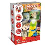 Science4you Linterna Animales para Niños 4+ Años - Proyector com 24 Imágenes de Animales, Linterna Infantil Incluye 24 Imágenes y Poster de Animales, Regalo Educativo para Niños de 3 4 5 6+ Años