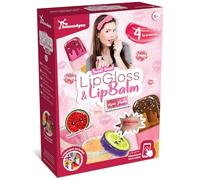 Science4you Lip Gloss & Lip Balm Kit - Kit Maquillaje Niña para Crear Brillo de Labios DIY, Aroma Sandía, 4 Lip Products con Cera de Abeja, Regalo para Niñas 6 7 8 9 Años
