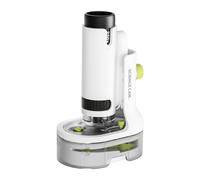 ScienceCan 1601282023de0001 - Juego de microscopio (microscopio portátil, Incluye Soporte, Pinzas, Pala, portaobjetos, Toma de muestras, Soporte para Smartphone)