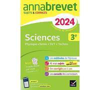 Sciences 3e: Physique-chimie, SVT, Techno ; Sujets & corrigés