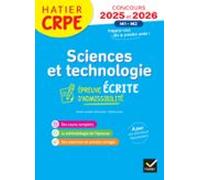Sciences Et Techno - Crpe Concours 2025-2026 - Epreuve Écrite Dadmissi