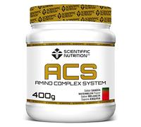 Scientiffic Nutrition - ACS, Aminoácidos Esenciales con Alto Nivel de Proteínas, Combina 9 Tipos de Aminoácidos, Aumenta la Masa Muscular y Mejora la Recuperación - 400g, Sabor Cereza.