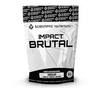 Scientiffic Nutrition - Brutal Impact, Ganador de Peso y Masa Muscular, Mass Gainer con Carbohidratos, Proteina de Suero y Aminoácidos como la Creatina - 3Kg, Sabor Chocolate.