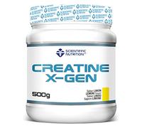 Scientiffic Nutrition - Creatine X-Gen, Creatina Monohidratada en Polvo para el Pre Entreno, Aumentar Masa Muscular, Mejora el Rendimiento Deportivo, Gran Solubilidad - Sabor Limón, 500g